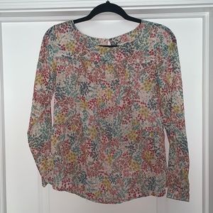 Semi-sheer Ann Taylor loft blouse XXS Petite